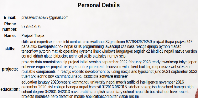 resume